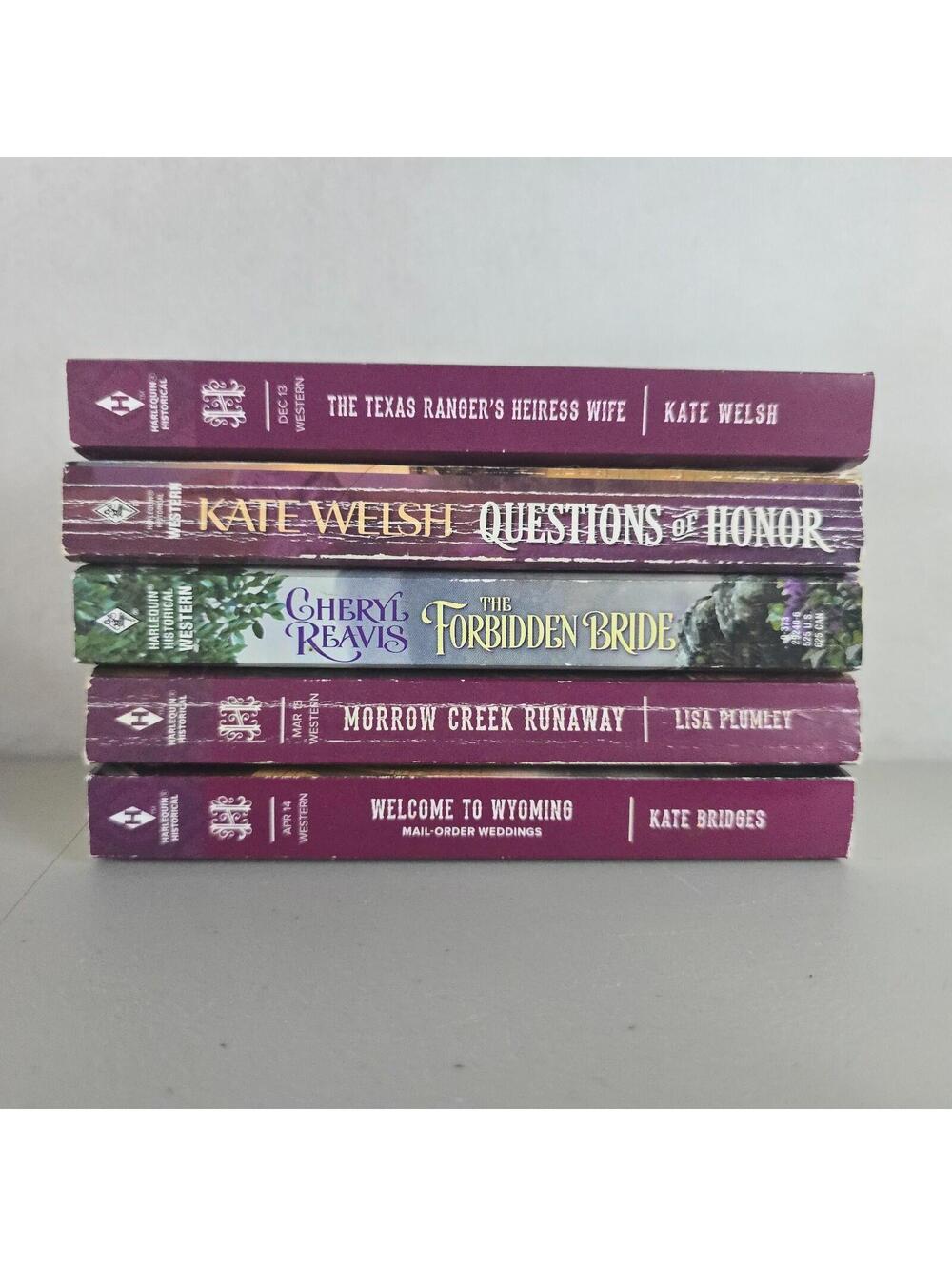 5 Harlequin Historical Western Romance Books Kate Welsh Cheryl Reavis Plumley